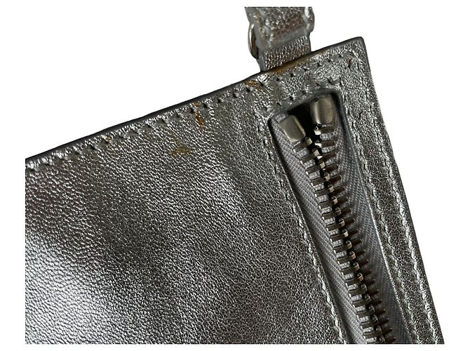 Borsa a tracolla Tom Ford Alix in pelle argento - vista 14