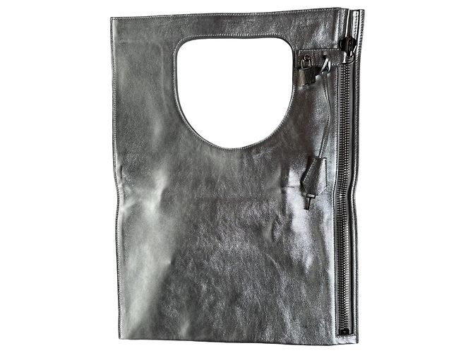 Borsa a tracolla Tom Ford Alix in pelle argento - vista 2