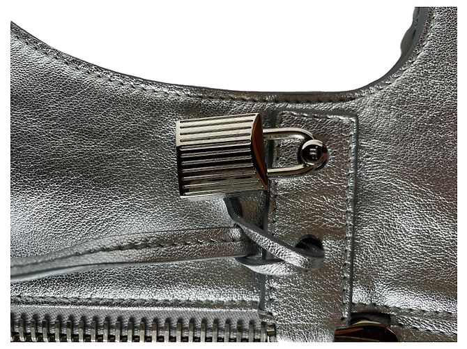 Borsa a tracolla Tom Ford Alix in pelle argento - vista 4