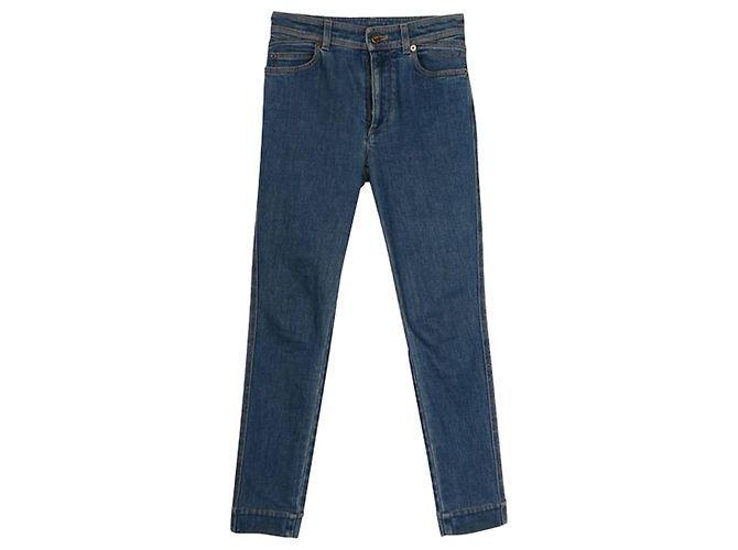 Louis Vuitton Jeans azules con bolsillo trasero con monograma - vista 2