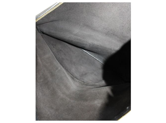 Céline Clutch Celine plegable en cuero negro y morado - vista 4