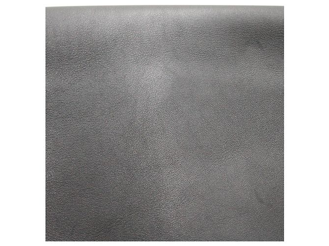 Céline Clutch Celine plegable en cuero negro y morado - vista 8
