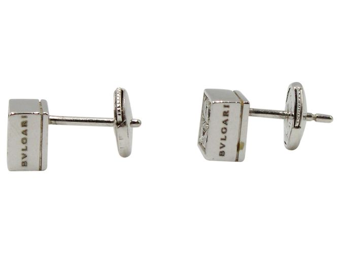 Bulgari Orecchini Bvlgari Lucea con diamanti in oro bianco Argento Metallico - vista 2