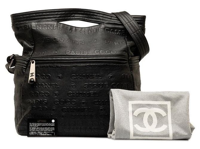 Chanel Sac messager illimité à logo embossé - vue 9