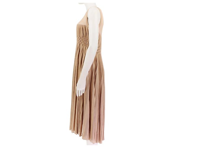 Alaïa Vestido de origami de lujo Alaia Beige - vista 3