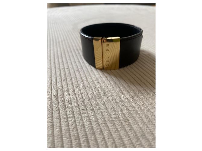 Céline Armband aus Leder und vergoldetem Metall CELINE - Ansicht 4