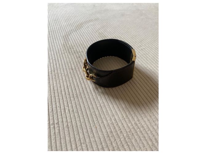 Céline Armband aus Leder und vergoldetem Metall CELINE - Ansicht 6