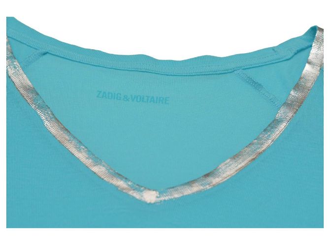 T-shirt Margot Foil blu e argento Zadig & Voltaire in modal S - vista 4