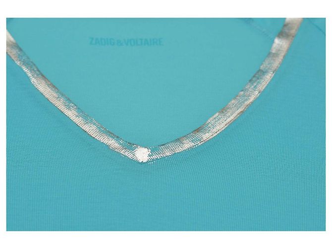 T-shirt Margot Foil blu e argento Zadig & Voltaire in modal S - vista 6