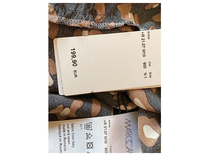 Vestido midi Marc Cain estampado de leopardo corte A - vista 4