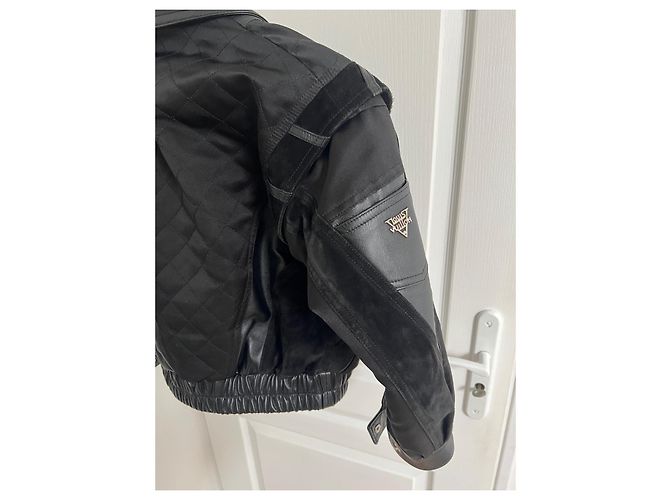 Louis Vuitton Bikerjacke aus Leder schwarz - Ansicht 2