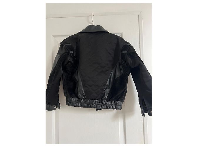 Louis Vuitton Bikerjacke aus Leder schwarz - Ansicht 3