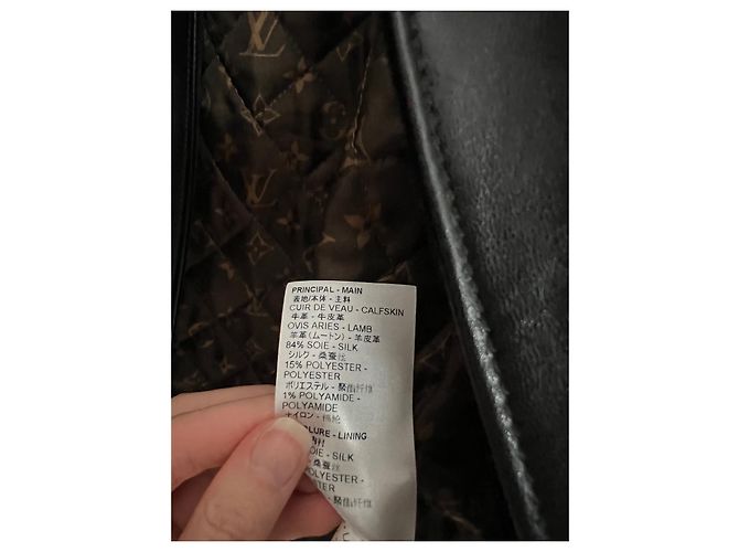 Louis Vuitton Bikerjacke aus Leder schwarz - Ansicht 4