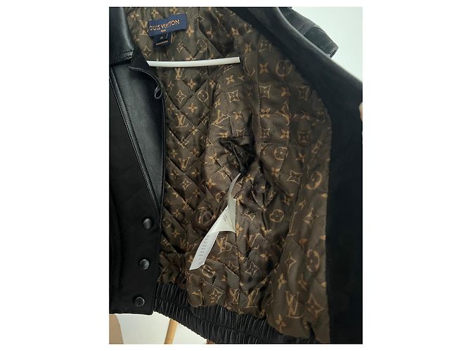 Louis Vuitton Bikerjacke aus Leder schwarz - Ansicht 5
