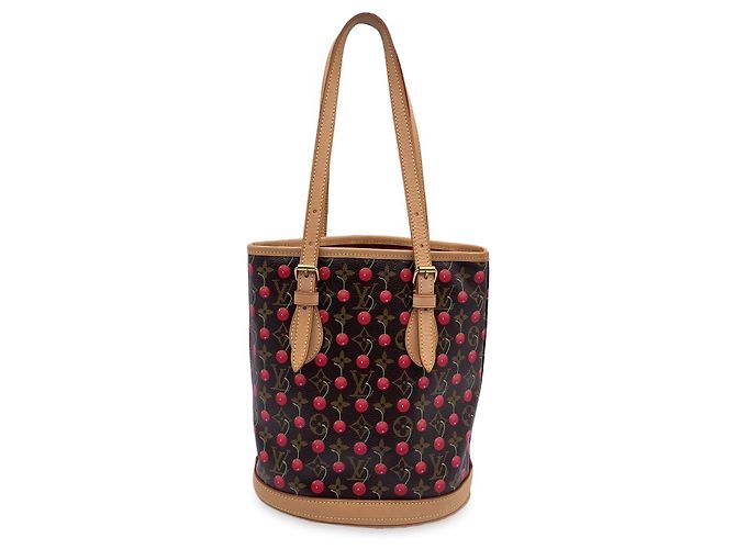 Borsa tote Louis Vuitton Murakami Cerises Marrone - vista 3
