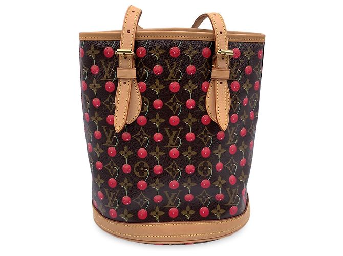 Borsa tote Louis Vuitton Murakami Cerises Marrone - vista 4