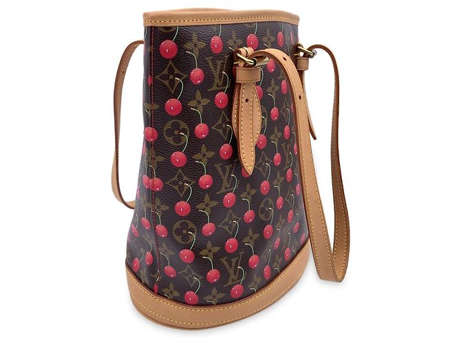 Borsa tote Louis Vuitton Murakami Cerises Marrone - vista 5