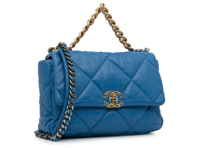 CHANEL Sacs à main Chanel 19 Bleu - vue 2
