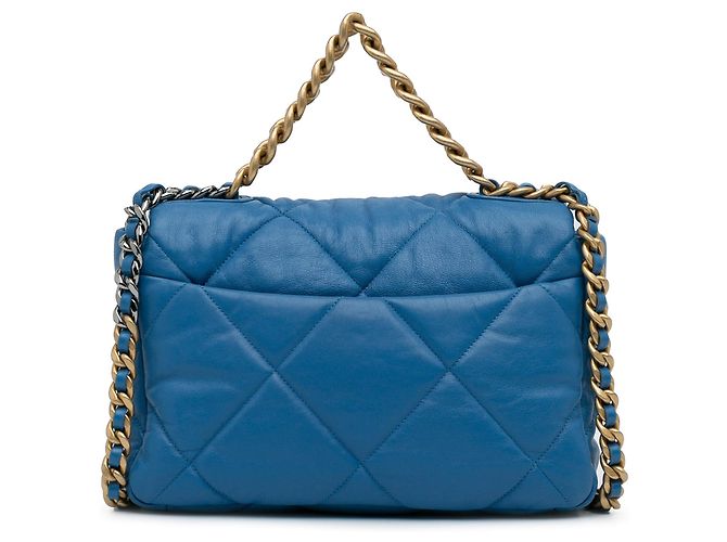 CHANEL Sacs à main Chanel 19 Bleu - vue 4