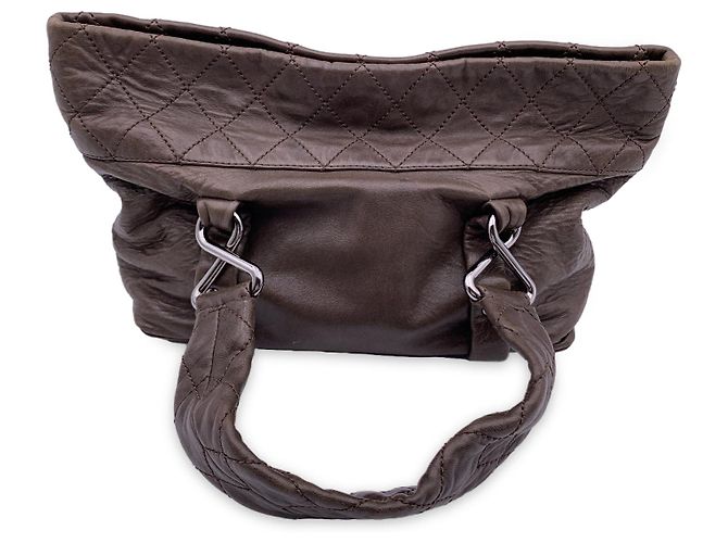 Mademoiselle Chanel-Einkaufstasche Acht Knoten Braun - Ansicht 3