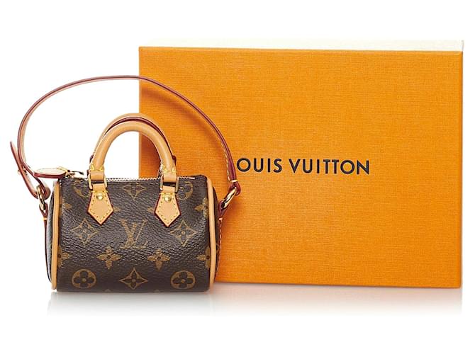 Speedy LOUIS VUITTON Breloques de sac Marron - vue 10