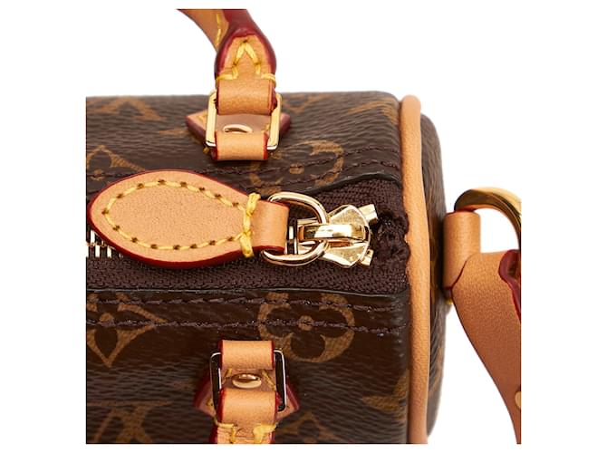 Speedy LOUIS VUITTON Breloques de sac Marron - vue 8