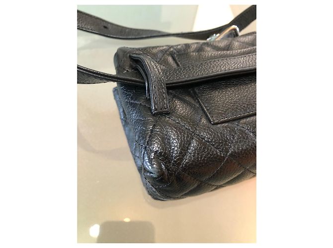 Timeless Marsupio Chanel in pelle di agnello nero - vista 10