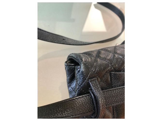 Timeless Marsupio Chanel in pelle di agnello nero - vista 11
