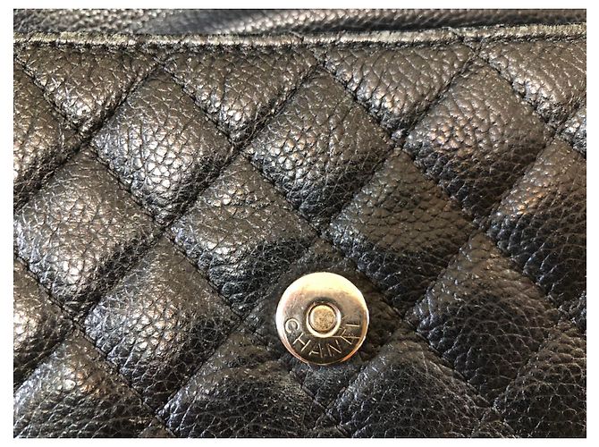 Timeless Marsupio Chanel in pelle di agnello nero - vista 4
