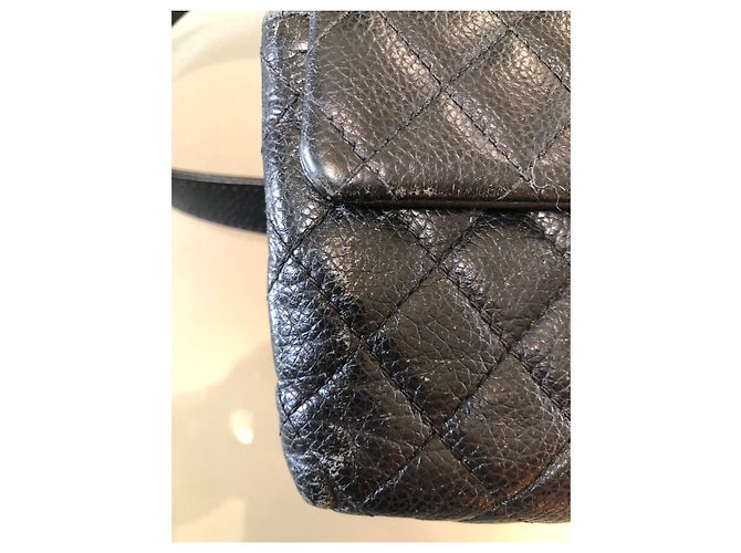 Timeless Marsupio Chanel in pelle di agnello nero - vista 5