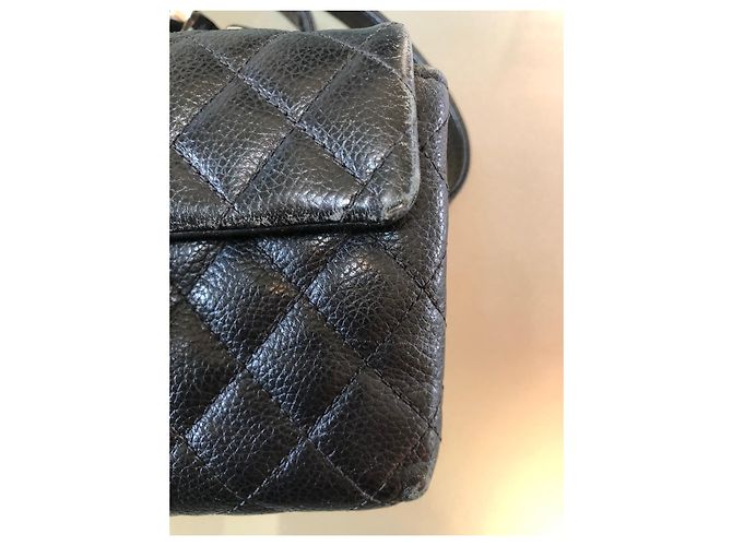 Timeless Marsupio Chanel in pelle di agnello nero - vista 6
