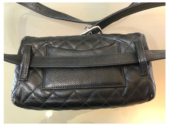 Timeless Marsupio Chanel in pelle di agnello nero - vista 8