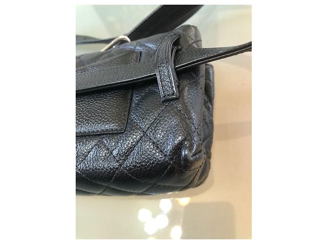 Timeless Marsupio Chanel in pelle di agnello nero - vista 9