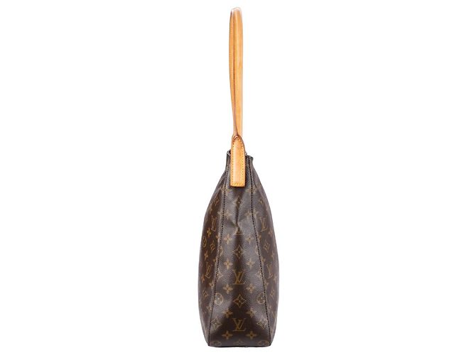 Looping Monograma Louis Vuitton Canvas Speedy 30 Bolsa Marrom - vista 3