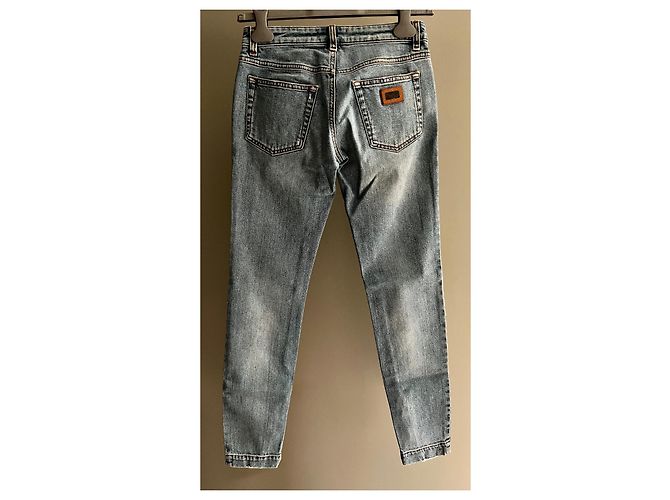 Vaqueros skinny Dolce & Gabbana Pretty azul claro algodón - vista 2
