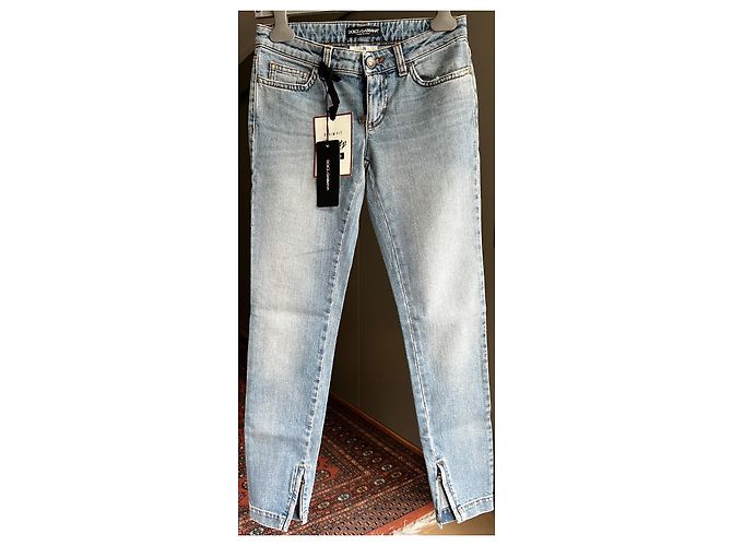 Vaqueros skinny Dolce & Gabbana Pretty azul claro algodón - vista 3
