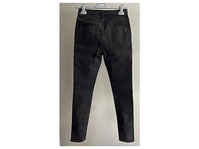 Vaqueros ajustados negros de denim Saint Laurent D05 - vista 2