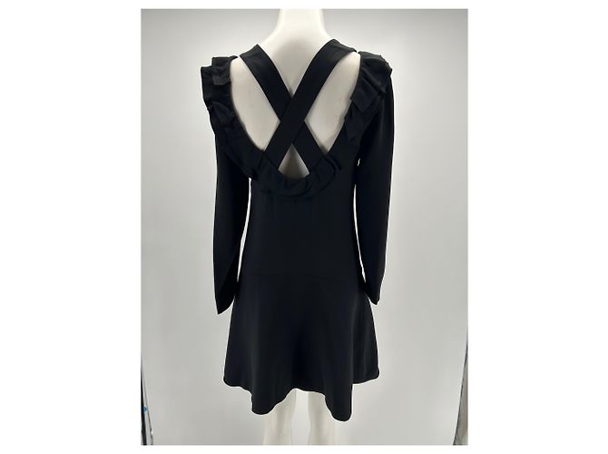 Miu Miu Kleid T.IT 40 Viskose Schwarz - Ansicht 2