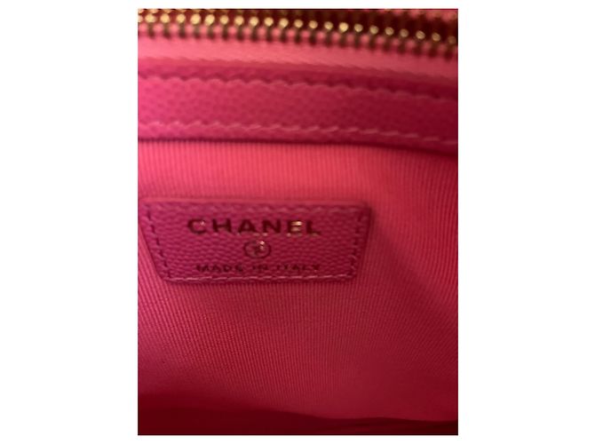 Chanel Pochette Timeless rosa shocking - vista 4