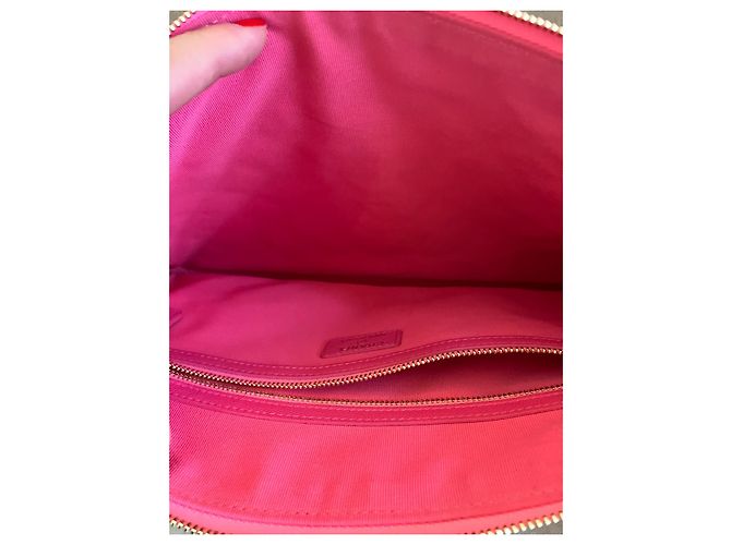 Chanel Pochette Timeless rosa shocking - vista 5