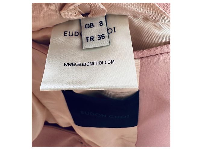 Autre Marque Blazer Eudon Choi de lana rosa - vista 10