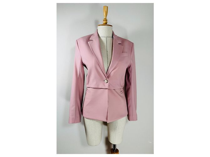 Autre Marque Blazer Eudon Choi de lana rosa - vista 2