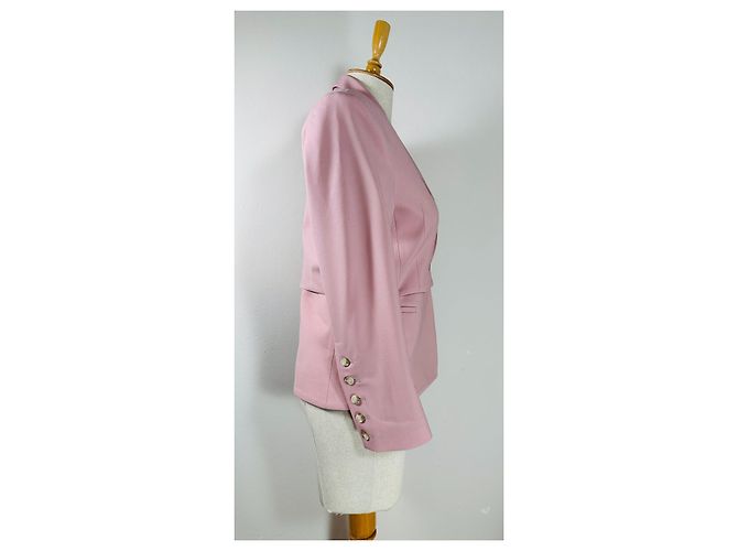 Autre Marque Blazer Eudon Choi de lana rosa - vista 3
