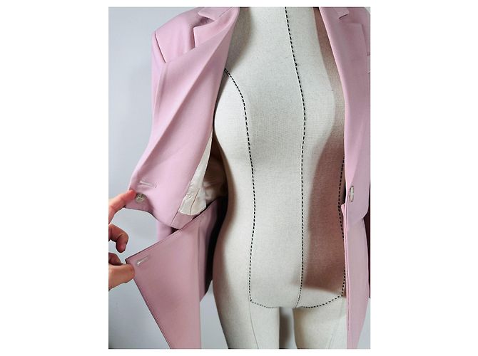 Autre Marque Blazer Eudon Choi de lana rosa - vista 5