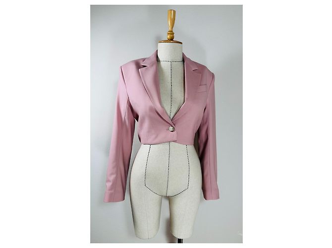 Autre Marque Blazer Eudon Choi de lana rosa - vista 6
