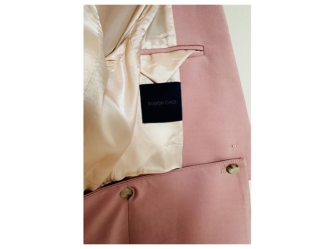 Autre Marque Blazer Eudon Choi de lana rosa - vista 9