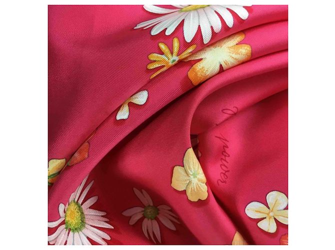 Hermès Seidentuch Flower Power Rot - Ansicht 2