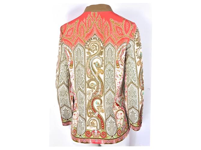 Top de seda Etro Beige - vista 3