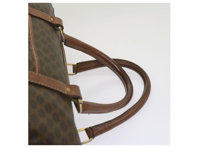 Céline CELINE Borsa Boston in tela macadam PVC Marrone Auth am5885 - vista 14
