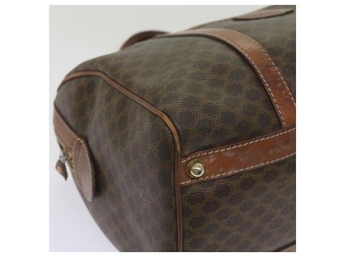 Céline CELINE Borsa Boston in tela macadam PVC Marrone Auth am5885 - vista 16